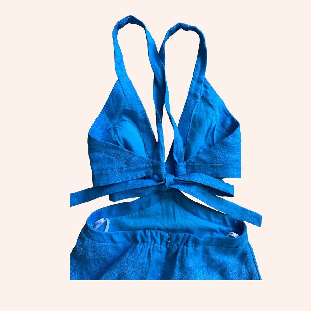 Kookai Maxi Dress Blue - Picture 3 of 4
